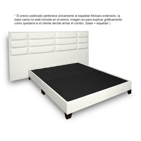 Base Cama London (120x190) + Espaldar London - Colchones Naturals